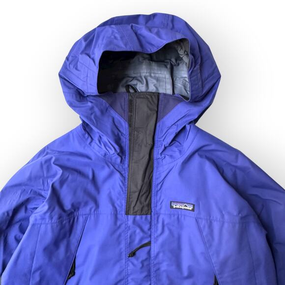 Vintage 2000 Patagonia Rain Snow Hooded Shell Jacket Men’s Size M, Blue, 83505 - Picture 6 of 15